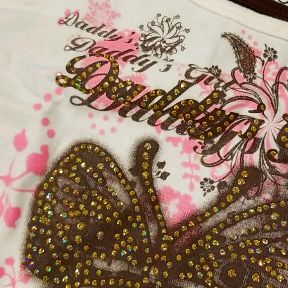 **SOLD** New Cato "Daddy's Girl" Embellished Shirt - Picture 9 of 13